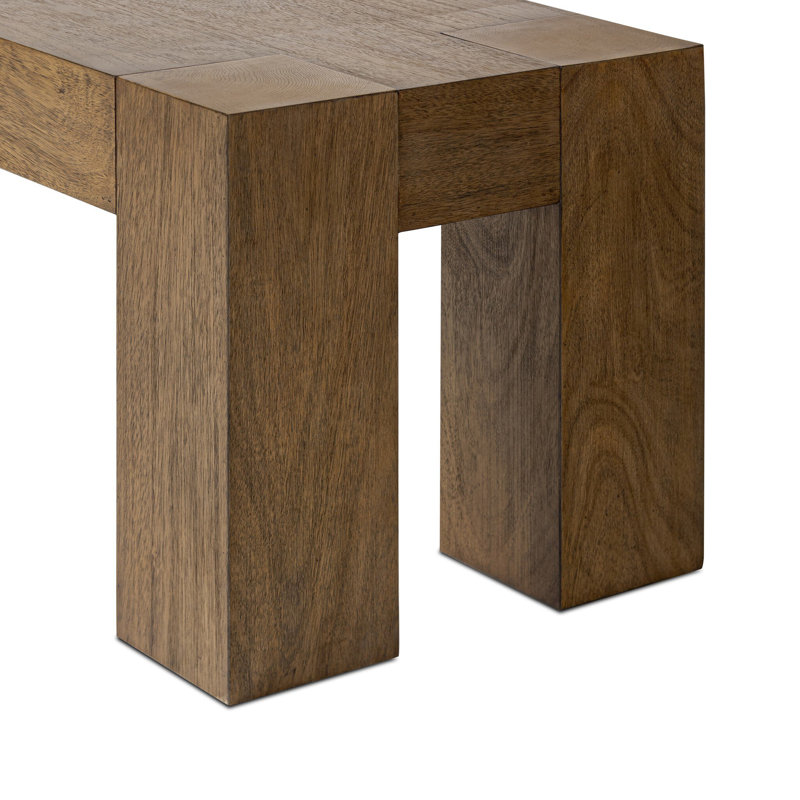 Banc en bois massif Graceson, H 19 po x l 58 po x P 19 po