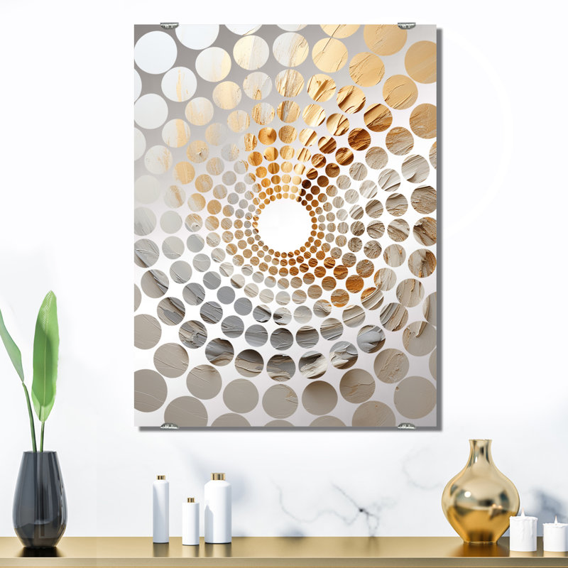 Chatwin - Miroir mural à spirales abstraites grand MIR137931, 32 po x 24 po