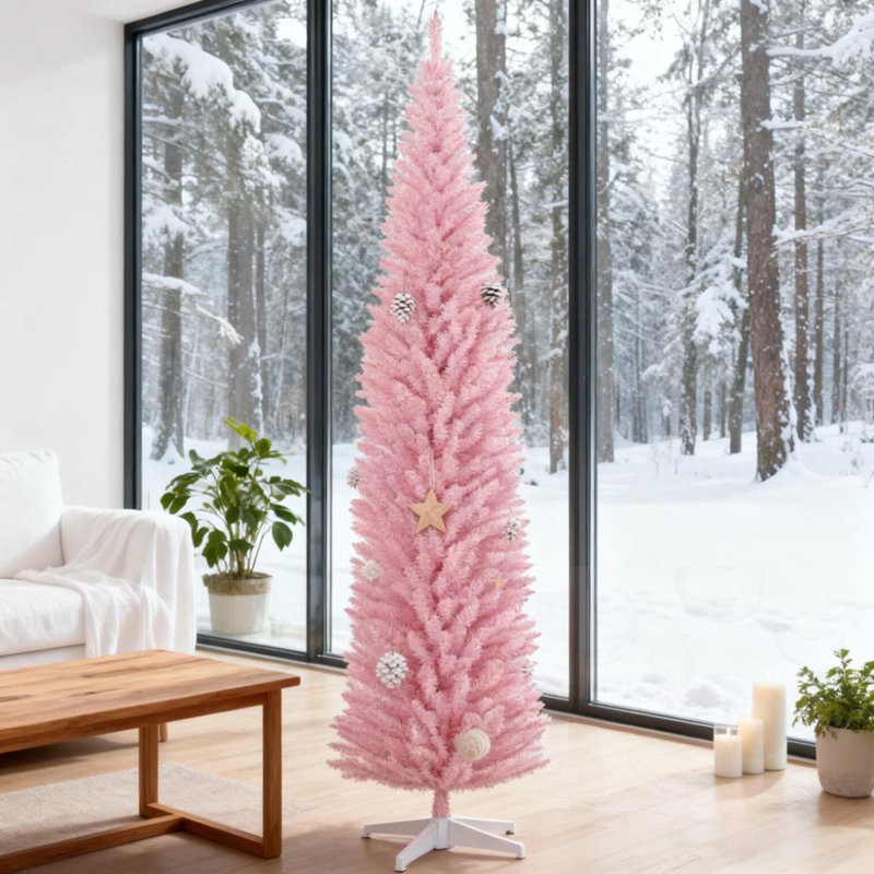 Arbre de Noël 8 pi, Rose