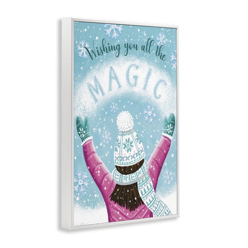 «W Wish You Magic», estampe numérique encadrée par Elizabeth Tyndall, Estampe numérique encadrée blanc bord de mer