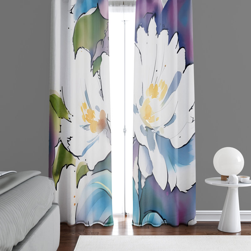Rideau en polyester Breasha, L 40 po x L 61 po