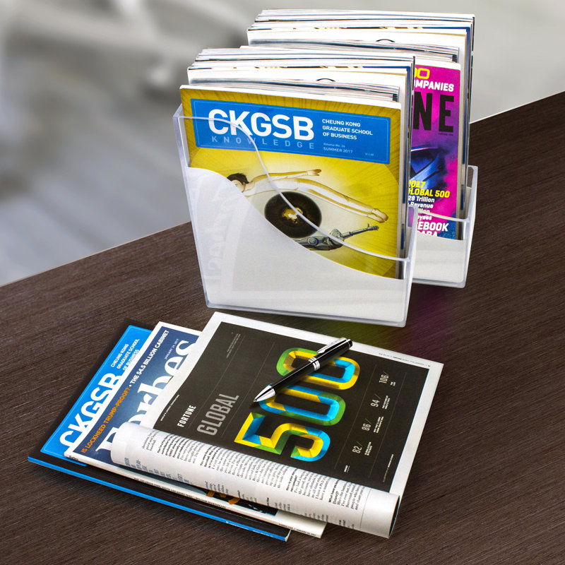 Sorbus Clear Acrylic Desk Organizer and Magazine Holder