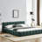 Queen Upholstered Platform Bed With Chenille Fabric & Solid Frame, No Box Spring Needed-1951701927-1951701924