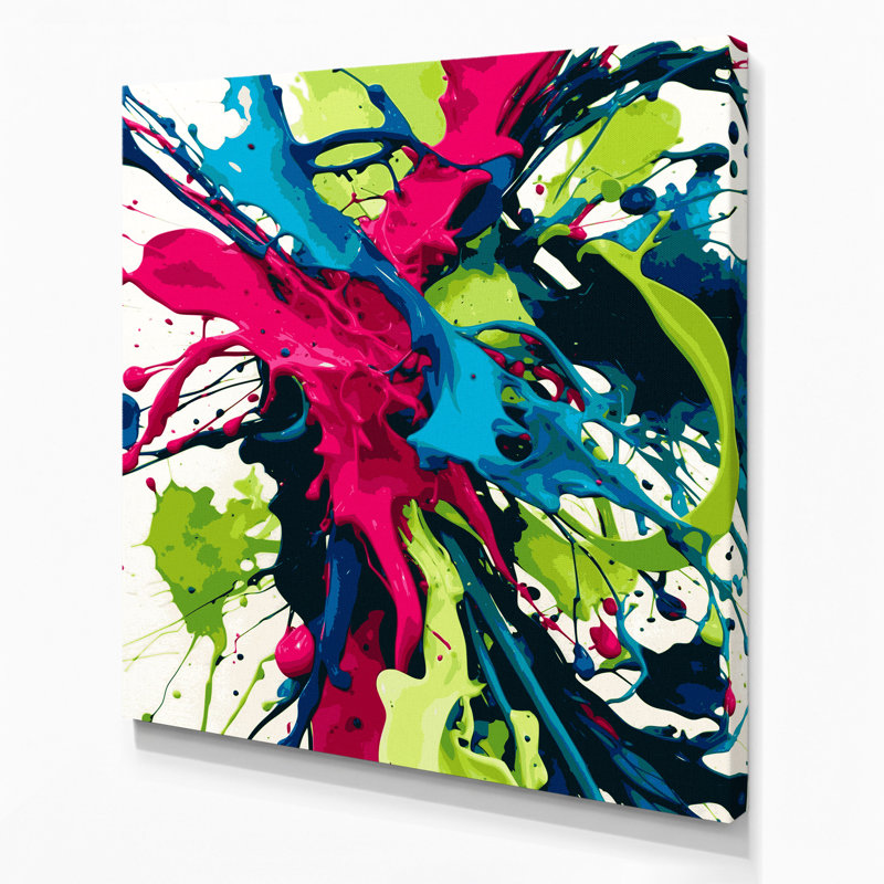 Aquarelle abstraite 51, art mural sur toile beige, H 12 po x l 12 po