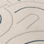 Carmel Modern Arc Cream/Navy Area Rug-131436837