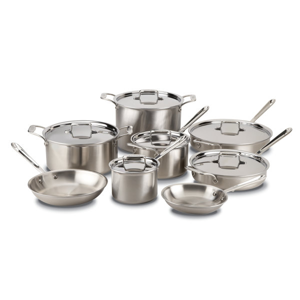All-Clad d5 Brushed Stainless-Steel 10-Piece Cookware Set