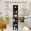 Bibliothèque étroite à 6 niveaux H 71,3 po x l 11,8 po, armoire d'angle pour chambre à coucher, salon, bureau-112746778