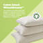 Coussin en coton biologique avec taie d'oreiller - Coussin doux rembourré en kapok biologique avec protection lavable hypoallergénique, 20 po x 36 po-1250101547