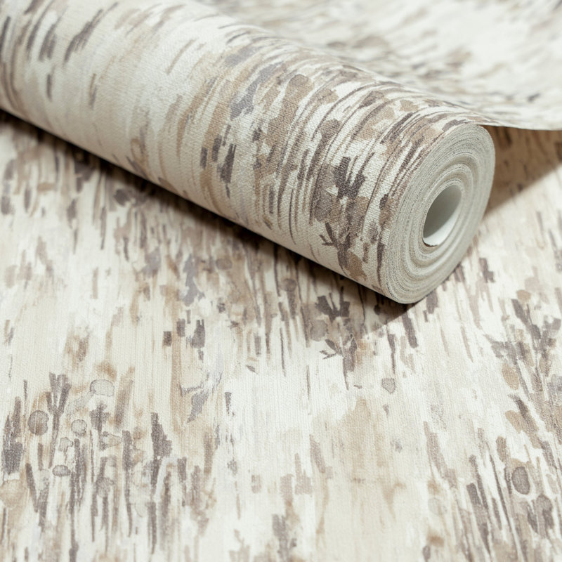 Inia Collection Abstract Ethnic All-over Wallpaper Roll, Grey