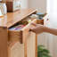 Armoire de rangement à chaussures multicouches en rotin