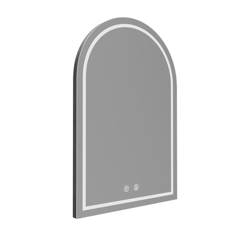 Hsa Metal Arch Mirror, Matte Black