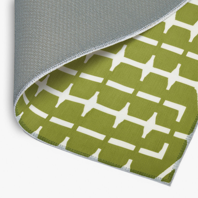 Trellis Brown Indoor and Outdoor Area Rug, Rectangle 4' x 6'