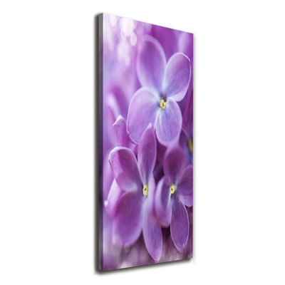 Lilac Flowers - Wrapped Canvas Print