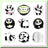 Black Circle Dot Metallic Garland and Streamer Bunting Set