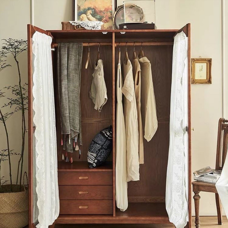 Simple All-solid wood Storage Wardrobe