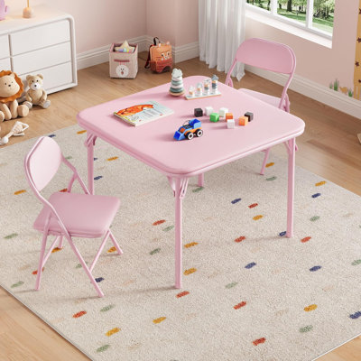 Ensemble de table et chaises pliantes pour enfants, mobilier d'apprentissage compact