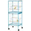 Cage à oiseaux Pawhut Largeur pour envergure, volière d'oiseaux d'intérieur avec conception à portes multiples, convient pour un canari, pinson, conure, 55 po, bleu clair