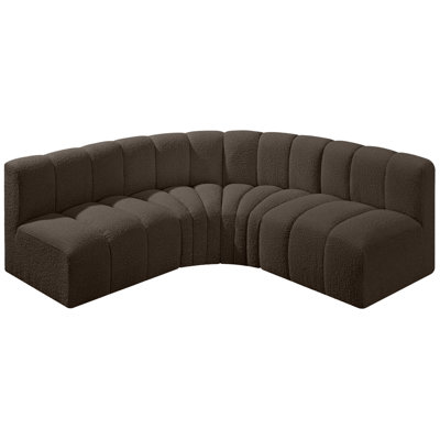 Hirah Upholstered Curved Sectional Reversible