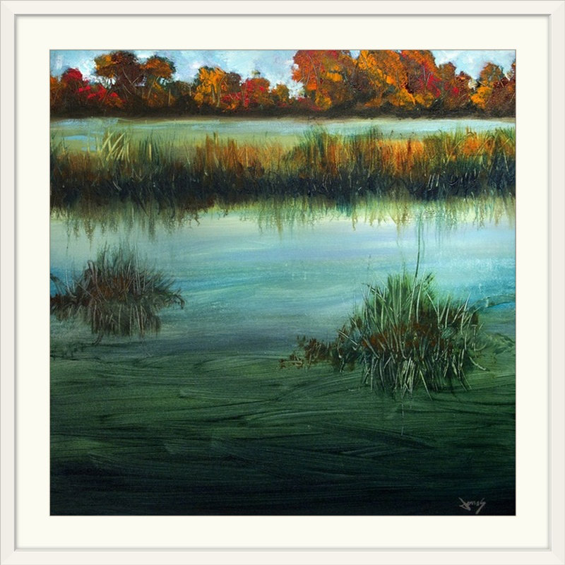 «Water's Edge» par Aniesa, reproduction d'art, H 35 po x l 35 po x P 1,5 po, Toile