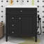 Ensemble de meuble-lavabo 30 po avec lavabo, 2 tiroirs et un tiroir basculant, porte d'armoire à fermeture en douceur-437560398