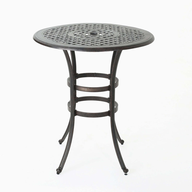 Table de bar en fonte d'aluminium
