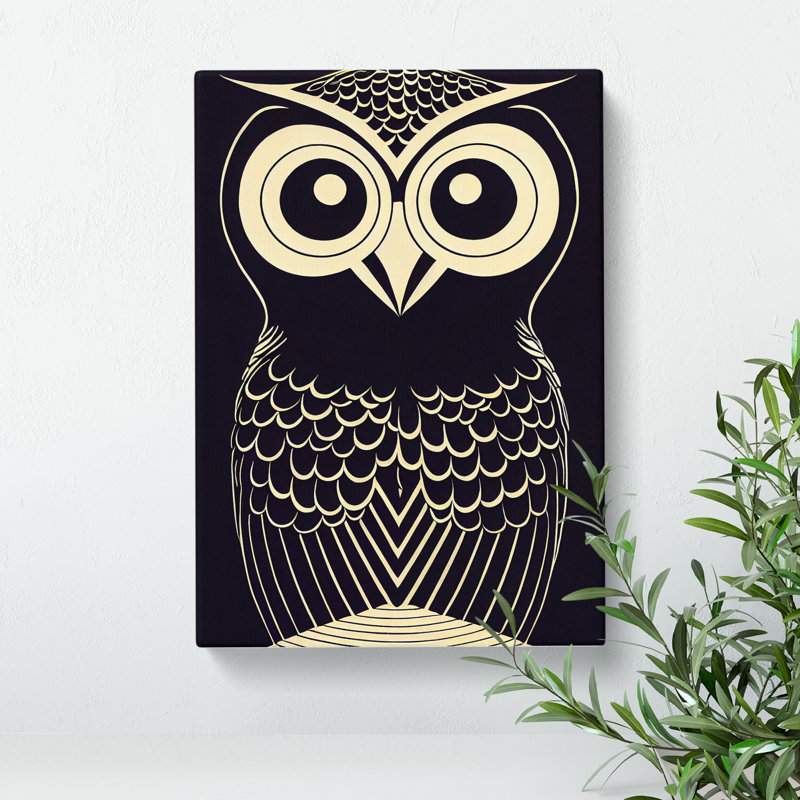An Eccentric Owl - Wrapped Canvas, 50cm H x 35cm W x 3cm D