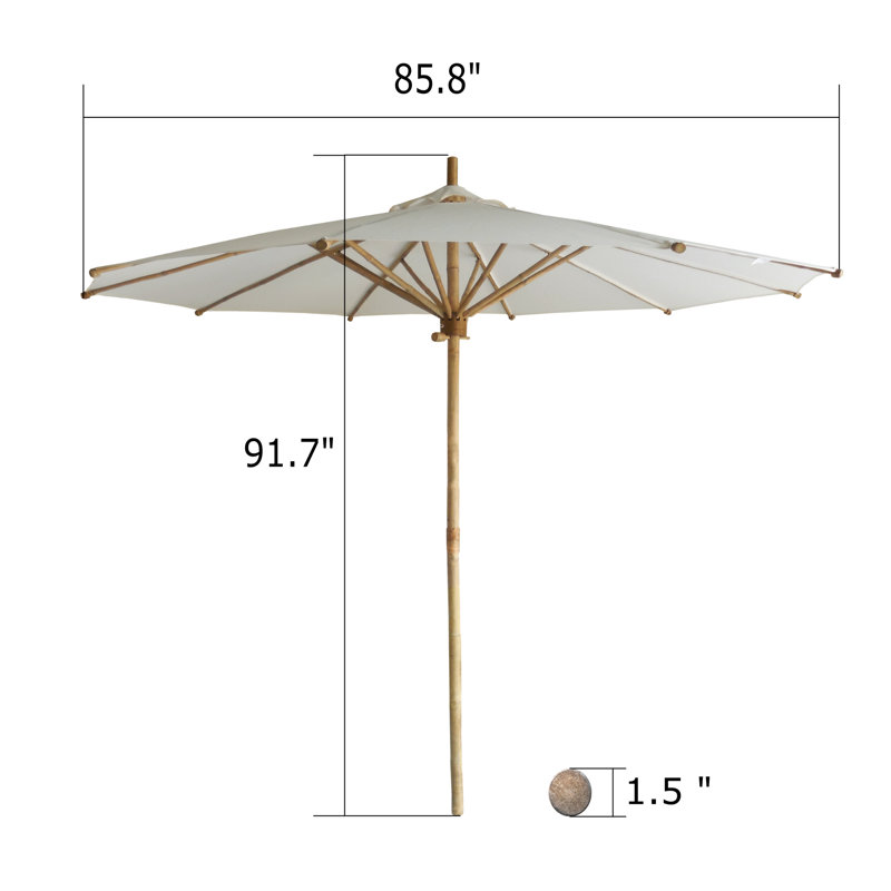 Parasol 7 pi Esai, Noir