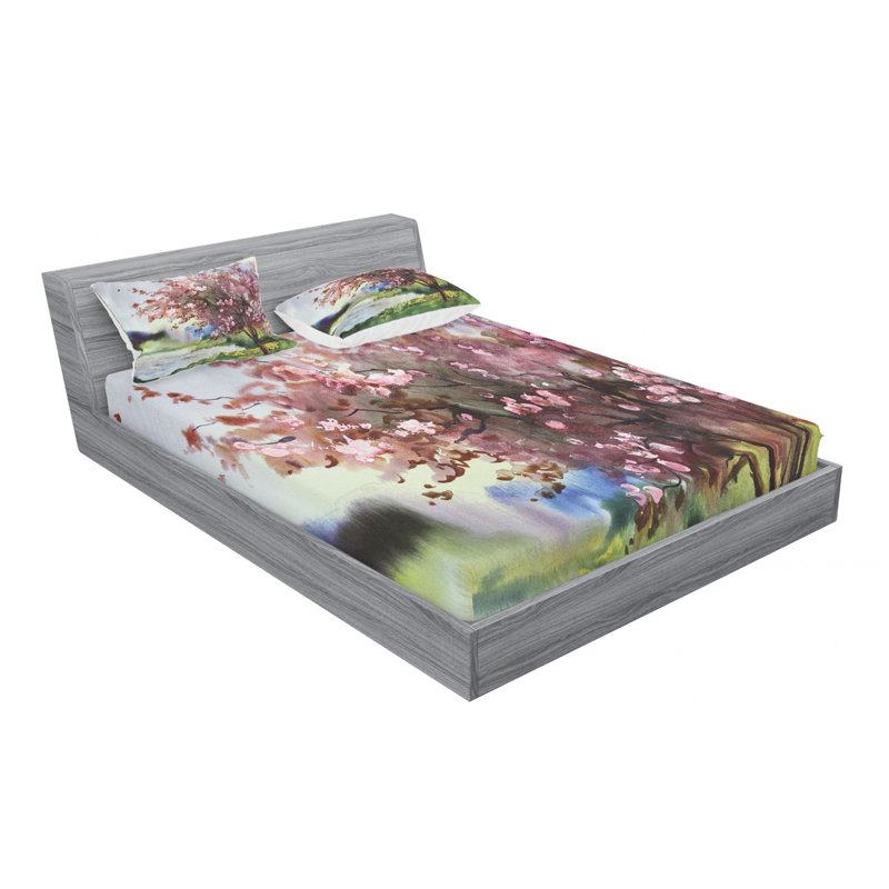 Microfiber Sheet Set, Queen Sheet Set with Fitted Sheet