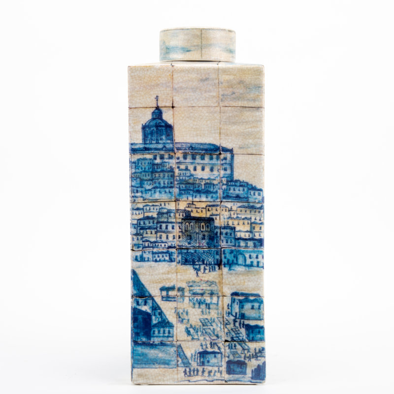 Azure Village Handcrafted Jar