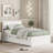 Modern Bed Frame With Twin Trundle For High Gloss Headboard And Footboard-111702678