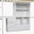 White Solid Wood Waterloo Loft Bed Equipped With Desk, Storage Shelves, Drawers, Built-In Ladder, And Safety Guardrails-20073863