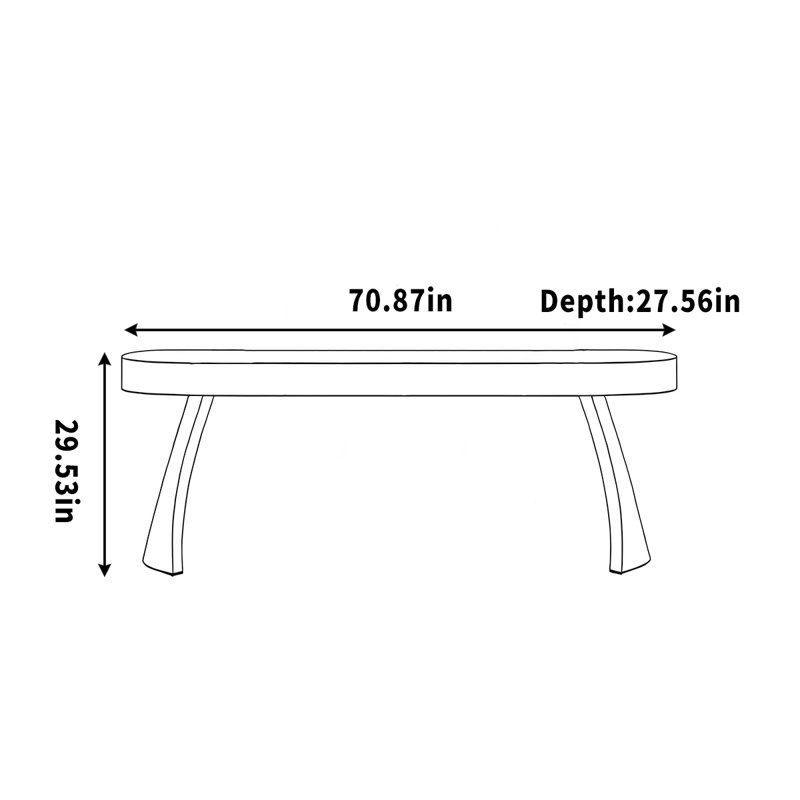Tiroir de rangement pour bureau à domicile, H 29,53 po x l 70,87 po x P 27,56 po