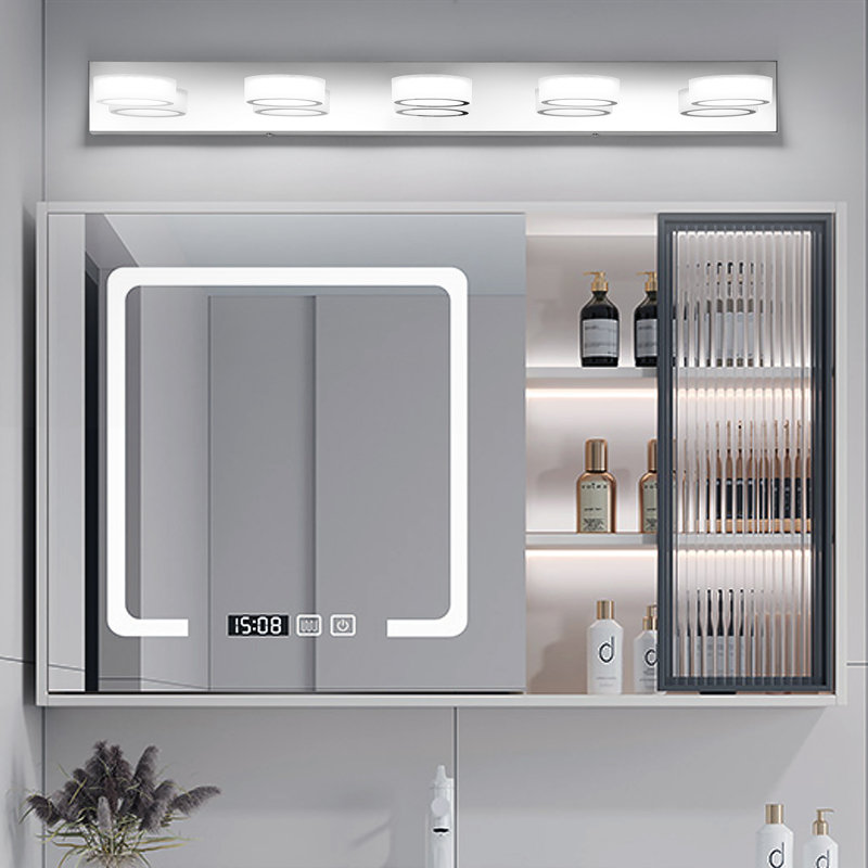 Éclairage pour meuble-lavabo à DEL Macfadden, haute transmittance et intensité variable avec rotation à 270 °, 5