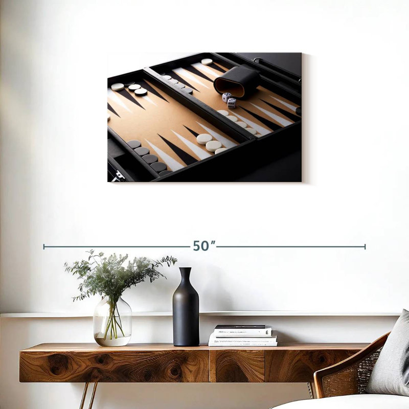 Senne Modern Backgammon, 20" H x 30" W