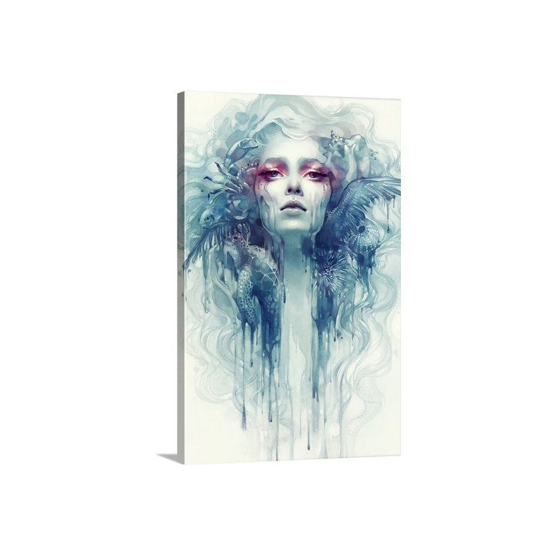 « oil », impression Anna Dittman, H 36 po x l 24 po x P 1,5 po, Toile