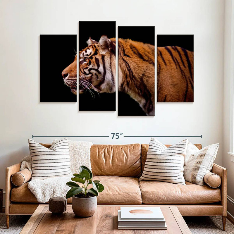 Brampt Royal Tiger, 42" H x 68" W