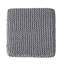 Tabouret de pieds en coton tricoté à la main gris doux - taille 16,68 pouces, bel aspect esthétique agréable