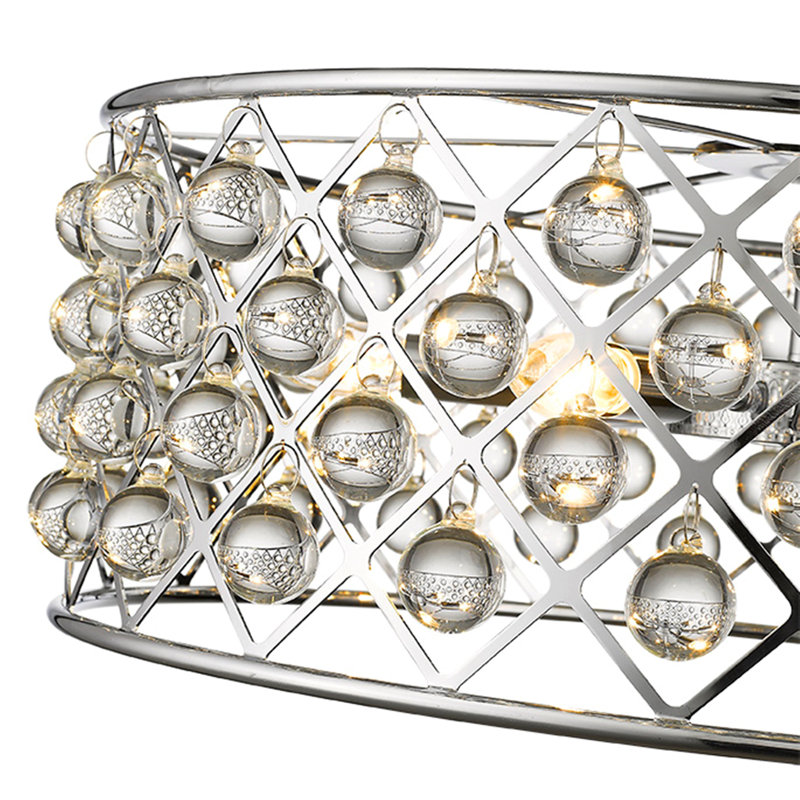 Katharine 6 - Light Drum Chandelier, Chrome