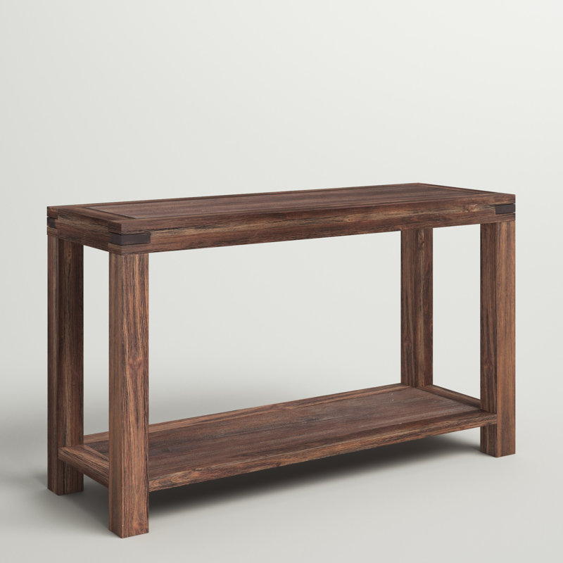 Console en bois massif Kaicey