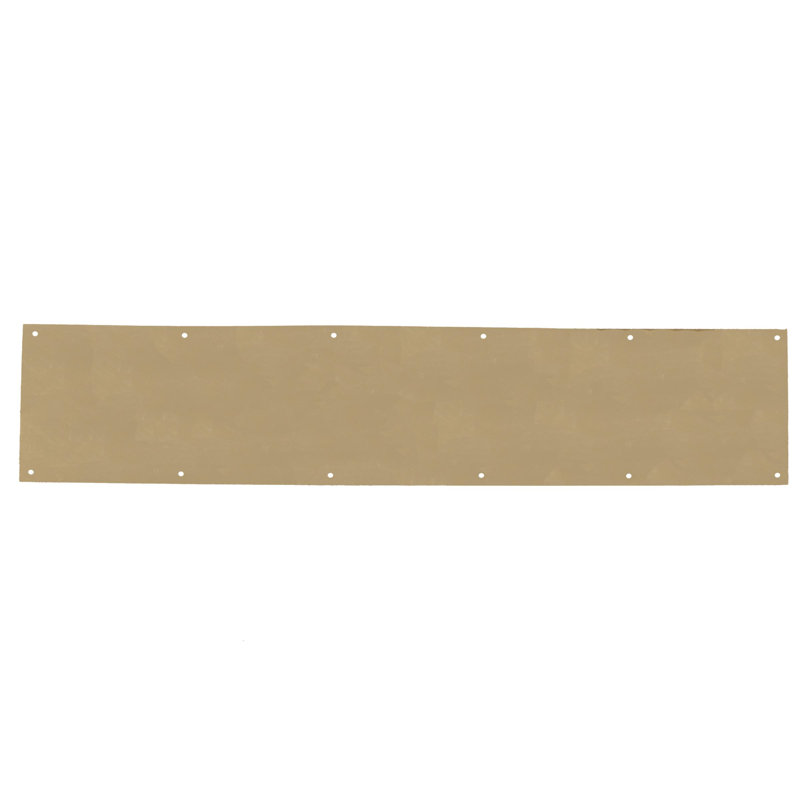 Plaque de protection avec vis, 8 po x 34 po, par quincaillerie By Stone Harbor, Laiton poli, L 34 po x l 8 po