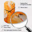 Horloge murale cylindrique jaune Tangerine Tango I - Paysages-105566948