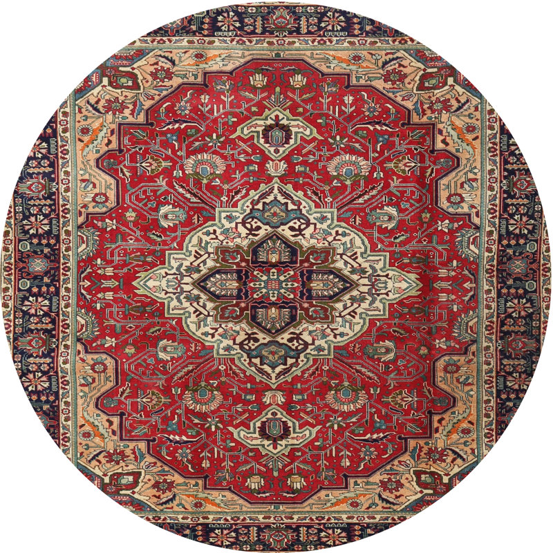 Ceasia Oriental Indoor Rug, Round 4'