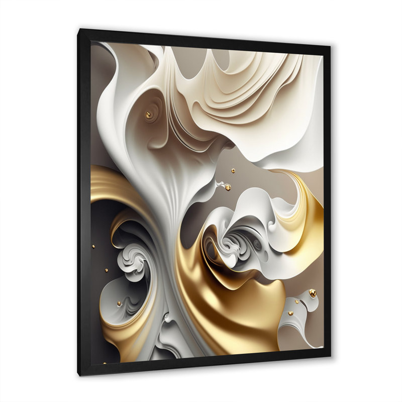 Abstrait géode liquide - art mural abstrait en marbre, Impression noire sur toile encadrée, H 32 po x l 24 po x P 1 po