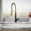 Kohler Tone Single Handle Semi-Professional Pre-Rinse Kitchen Sink Faucet with Three-Function Pull Down Sprayer-828472243
