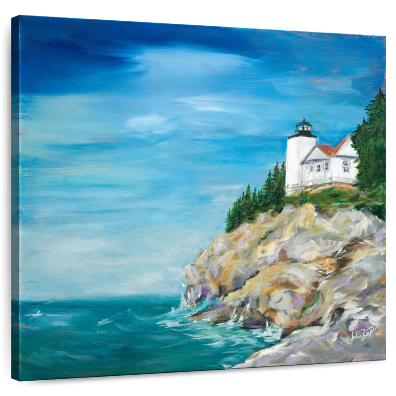 Phare d'Aletra sur la côte rocheuse II, H 10 po x l 10 po