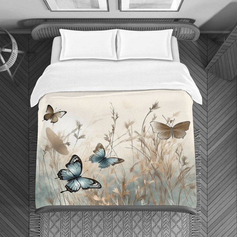 Housse de couette Butterfly Garden Breaanna, Housse de couette grand