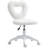 1pc, Rotating And Adjustable Height Office Chair With Heart-shaped Backrest For Home Use-518630461