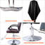 Fauteuil de coiffeur hydraulique avec repose-pieds - Fauteuil de salon de coiffure professionnel avec réglage facile de la hauteur