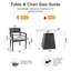 Ensemble repas carré blanc en aluminium 5 pièces avec coussins Sunbrella et 4 fauteuils