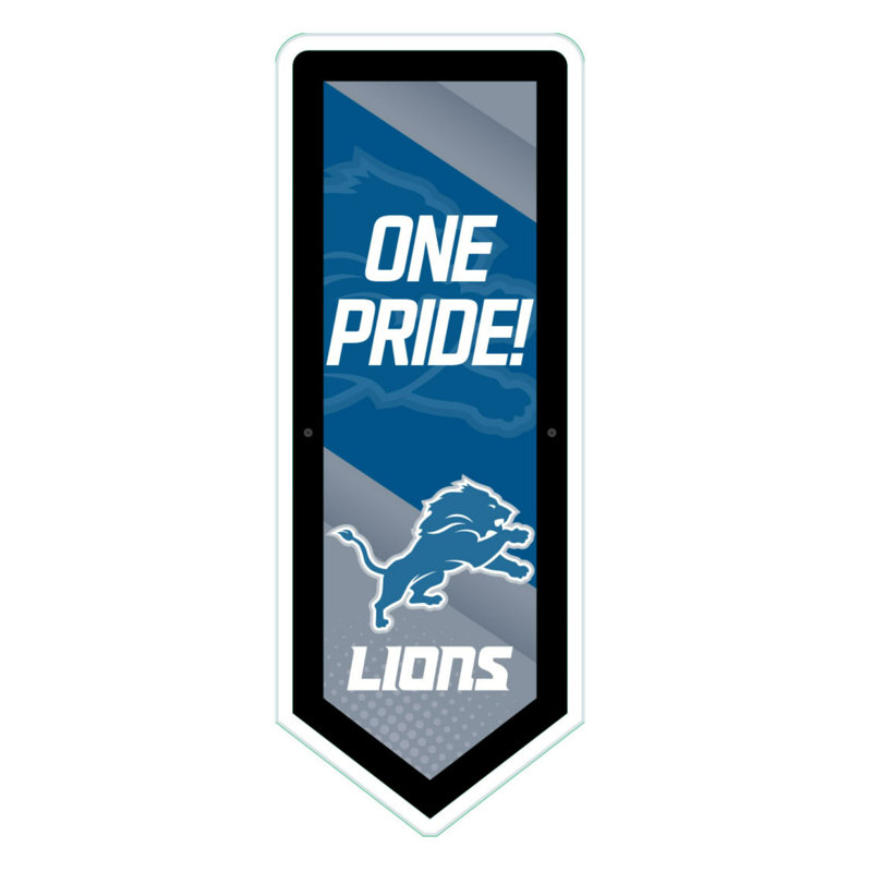 Plaque murale lumineuse NFL, Lions de Détroit